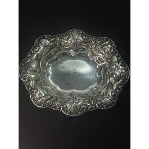 Antique Whiting Mfg Co Sterling Silver Nut Candy Dish 6072